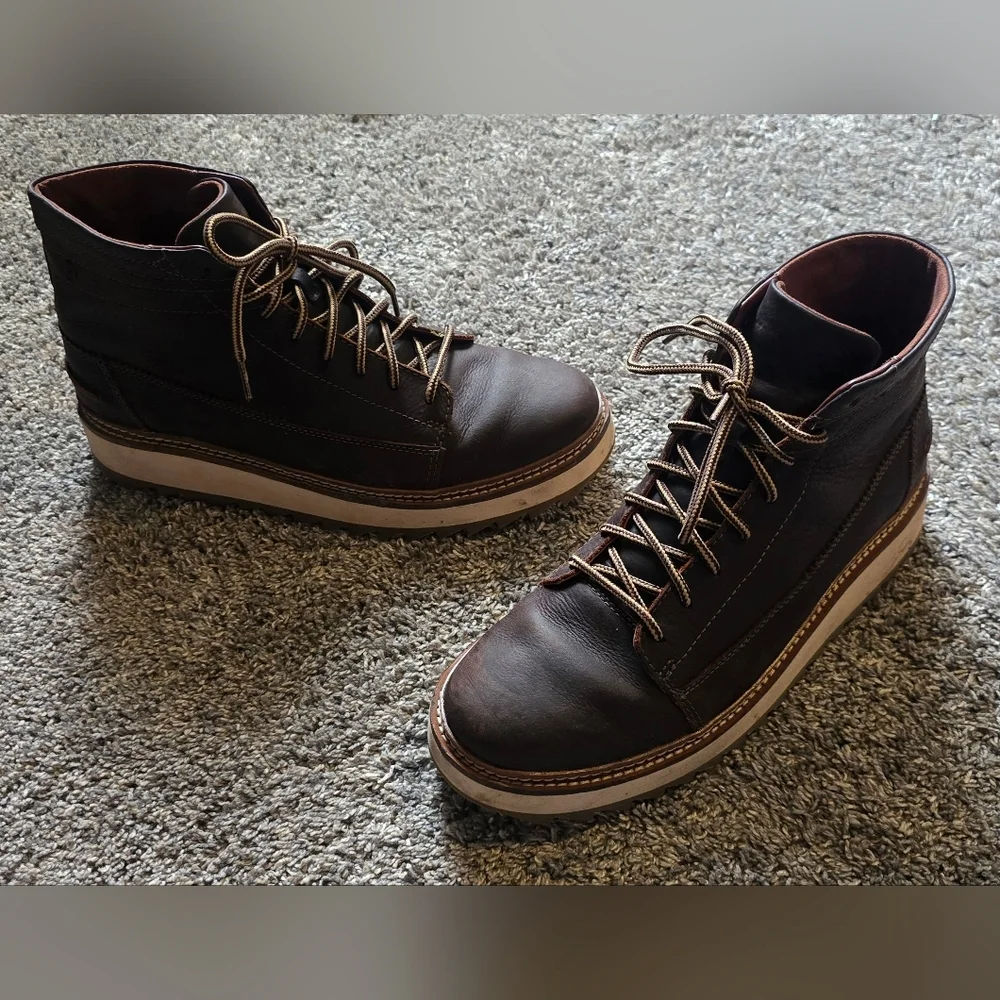 CLARKS CLARKHILL HI Dark Brown Boots Mems Size 10 26173448 - Picture 6 of 10